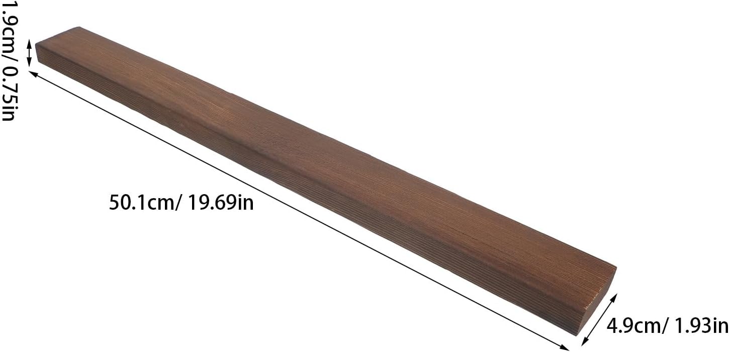 2pcs Wooden Sticks for Crafts, 19.7x1.9x0.75in Pressure Treated Lumber Strips Timber for Woodworking and Model Making Supplies, Outdoor Garden Use