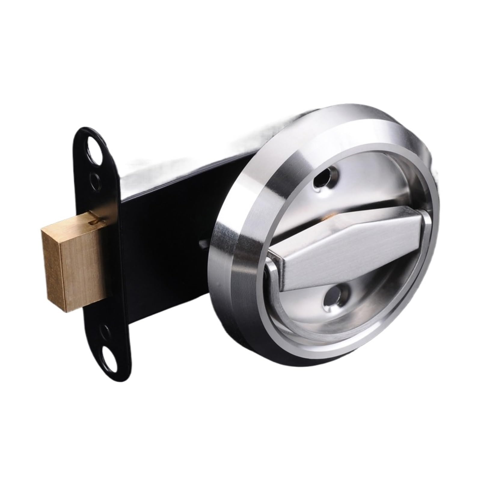 YXINAER Round Recessed Door Lock Recessed Invisible Hidden Door Locks