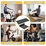 Wiojtry 2PCS Exercise Bike Mat, Non-Slip Exercise Bike Mat for Floor for Rowing Machine and Stationary Spin Bike - Image 5