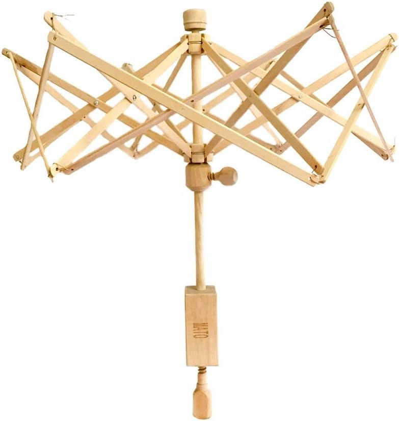 Mato Knitting Wooden Umbrella Yarn Winder Swift