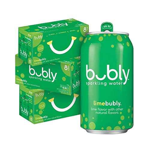 bubly Sparkling Water, The Super Mario Galaxy Movie Lime, Zero Sugar & Zero Calories, 12 Fl Oz Cans (Pack of 8), Packaging May Vary