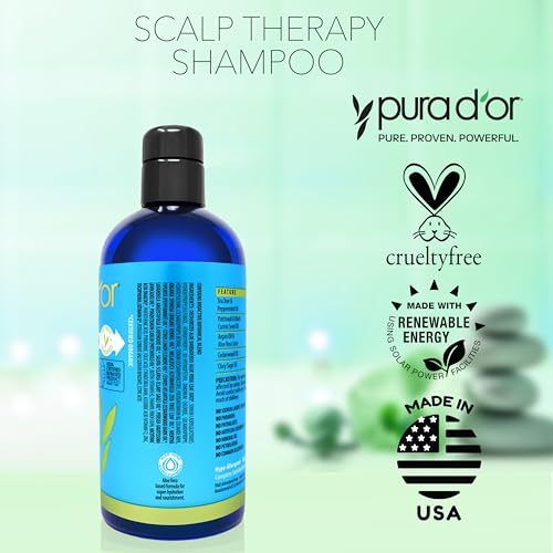 Pura D'Or 602 Therapy Shampoo (16Oz) Hydrates & Nourishes - Scalp Care Shampoo For Itchy Flaky Scalp W/ Tea Tree thumb #5