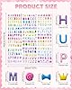 EORTA 4 Sheets 3D Puffy Letter Stickers, Self-Adhesive Scrapbooking Alphabet Supplies for DIY Crafts, Calendar, Scrapbooks, Planner, Journal, Laptop, Phone Case Decoration #4