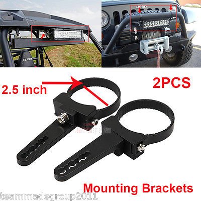 Guckmall 2PCS 6,3 cm LED light aluminum Bullbar