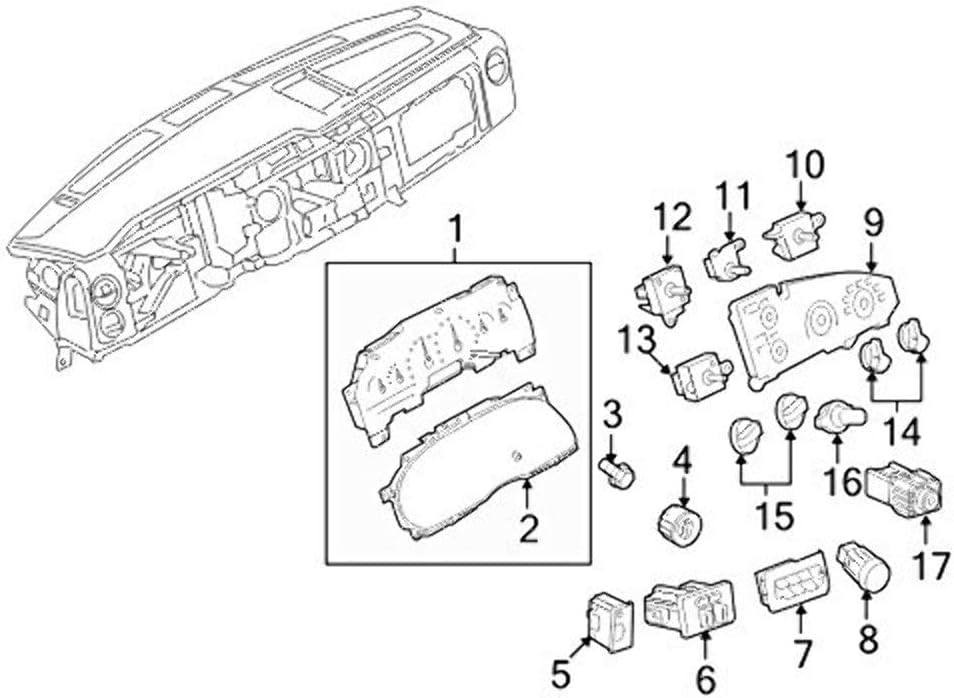 Ford F8UZ-18513-AA - KNOB - Heater Blower
