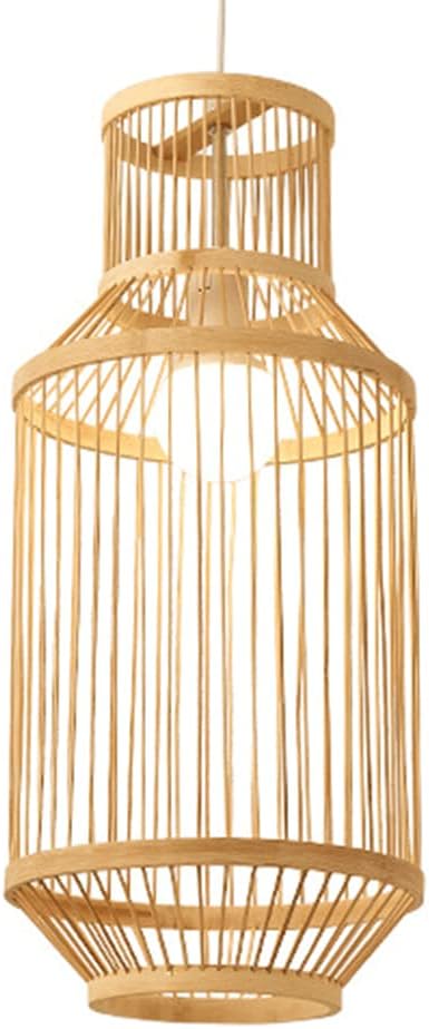 STARZE Creatieve Bamboe Hanglampen Verlichtingsarmaturen Met Primaire Kleurkoepel Vogelkooi Hangende Verlichtingsarmatuur Holle Lantaarn Lampenkap Eenvoud Kroonluchter Lamp Voor Eetkamer, Restaurant STARZE