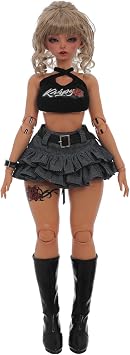 Oueneifs BJD Doll 1/4 Berthabjd Punk Style لعبة راتنجية رائعة قابلة للتحصيل لعمر 15+ عامًا