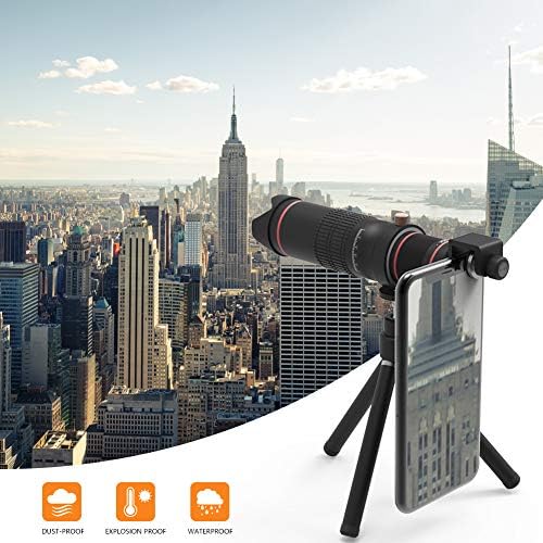Phone Camera Lens, 22X Zoom Telephoto Lens for iPhone, Double Regulation Cell Phone Lens with Tripod & Remote Shutter, Compatible iPhone X XS Max XR/8/7/6/6s Plus Samsung Huawei Andriod