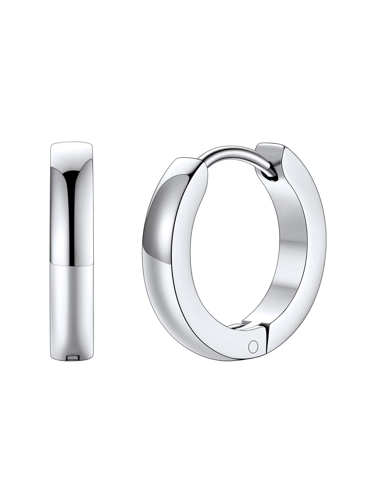 FaithHeart Orecchini da Uomo e da Donna, 8mm-16mm Huggie Orecchini a Cerchio, Acciaio Chirurgico 316L, Regalo per Lui, Impermeabile Anti-allergico, Confezione Regalo Inclusa