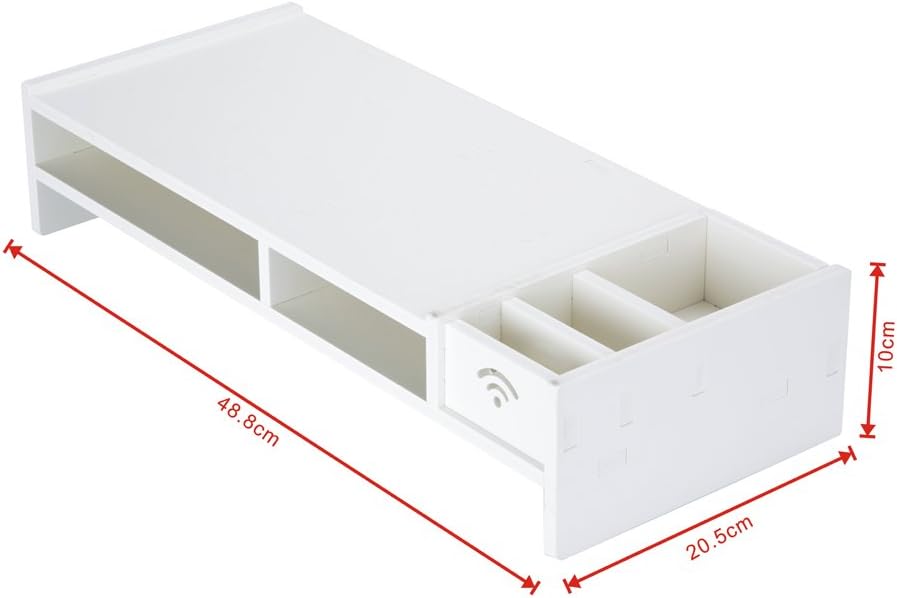 Apgstore OGORI Office Tidy PC Home Desktop Monitor Stand LCD TV Laptop Computer Screen Riser Shelf