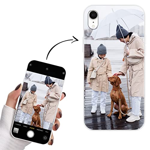Ya en manzanajugosa.com: Yoedge Funda Personalizada para Apple iPhone XR 6,1", Carcasa Personalizable con Foto Imagen o Texto Letras Gel por Encargo Personalizado Custom para iPhone XR Case Blanco Cover