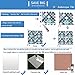 HUE DECORATION 6-Sheet Teal Arabesque Peel and Stick Tile peel and stick backsplash, 11