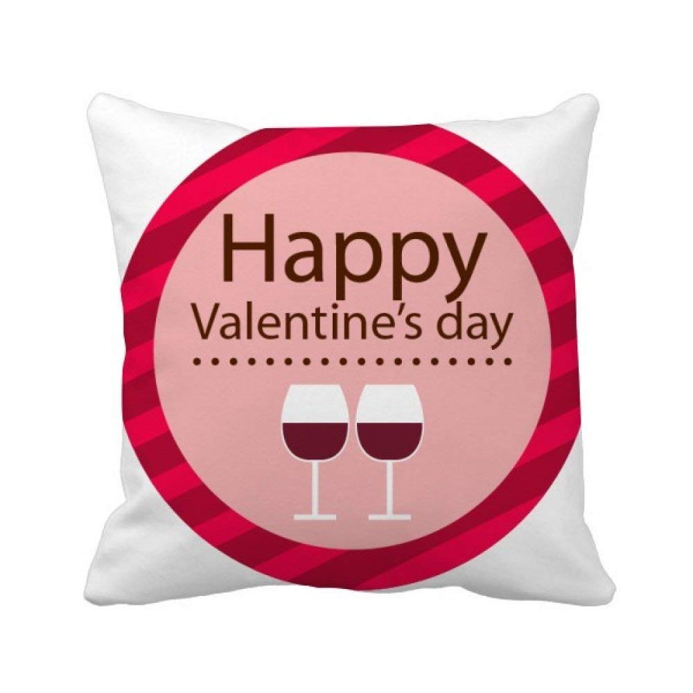 Coussin Saint-Valentin carré multicolore 40x40 cm pour décoration de canapé