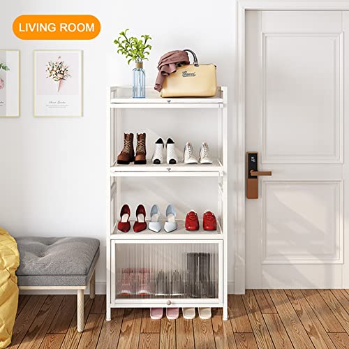 Woqlibe 5-Tier Kitchen Baker's Rack, Heavy Free Standing Baker's Rack For Kitchens Storage With Adjustable Feet, Upgraded Industrial Microwave Oven Stand Rack (23.6 L X 12.6 W X 55.7 H, White) #TOP3