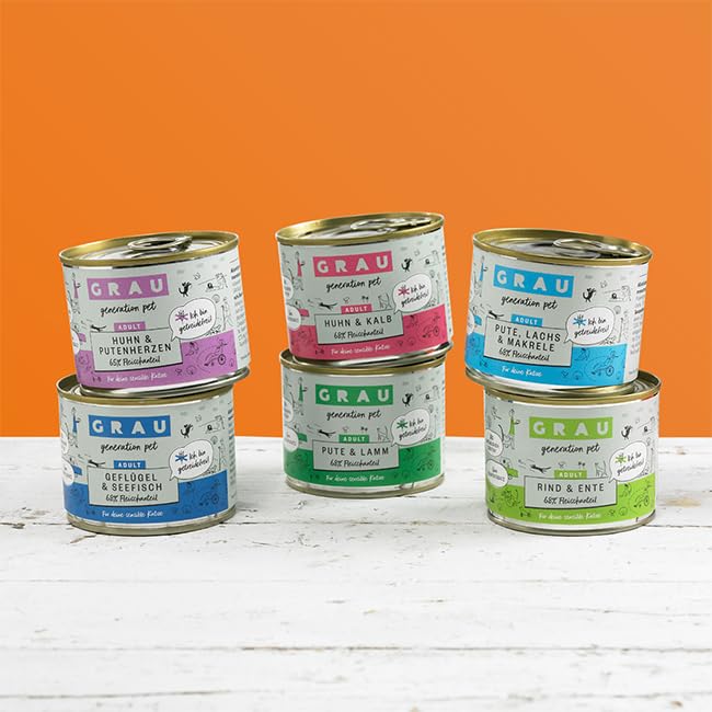 Grau – das Original – Nassfutter für Katzen - Mischtray Katze Generation Pet, 6er Pack (6 x 200 g)
