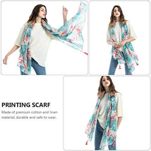 ABOOFAN 1Pc Havaí Xale Lenço Das Mulheres Confortáveis de Algodão E Linho Lenço Ao Ar Livre