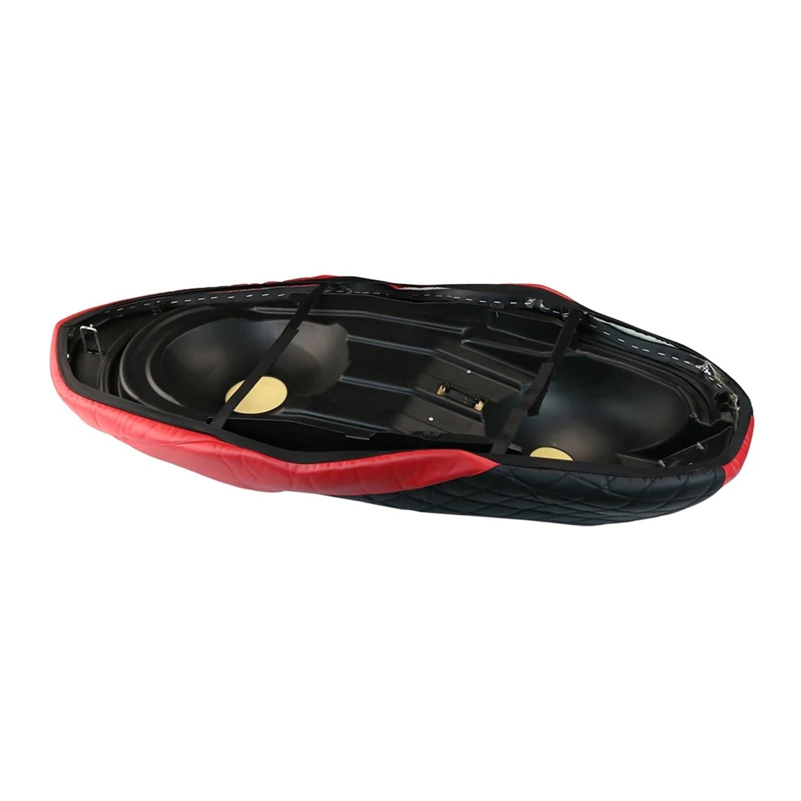 Funda para Asiento de Motocicleta para Accesorios para Yamaha, Funda Protectora para cojín de Asiento, Protector Cuero para Cubierta, Aislante(Rojo)