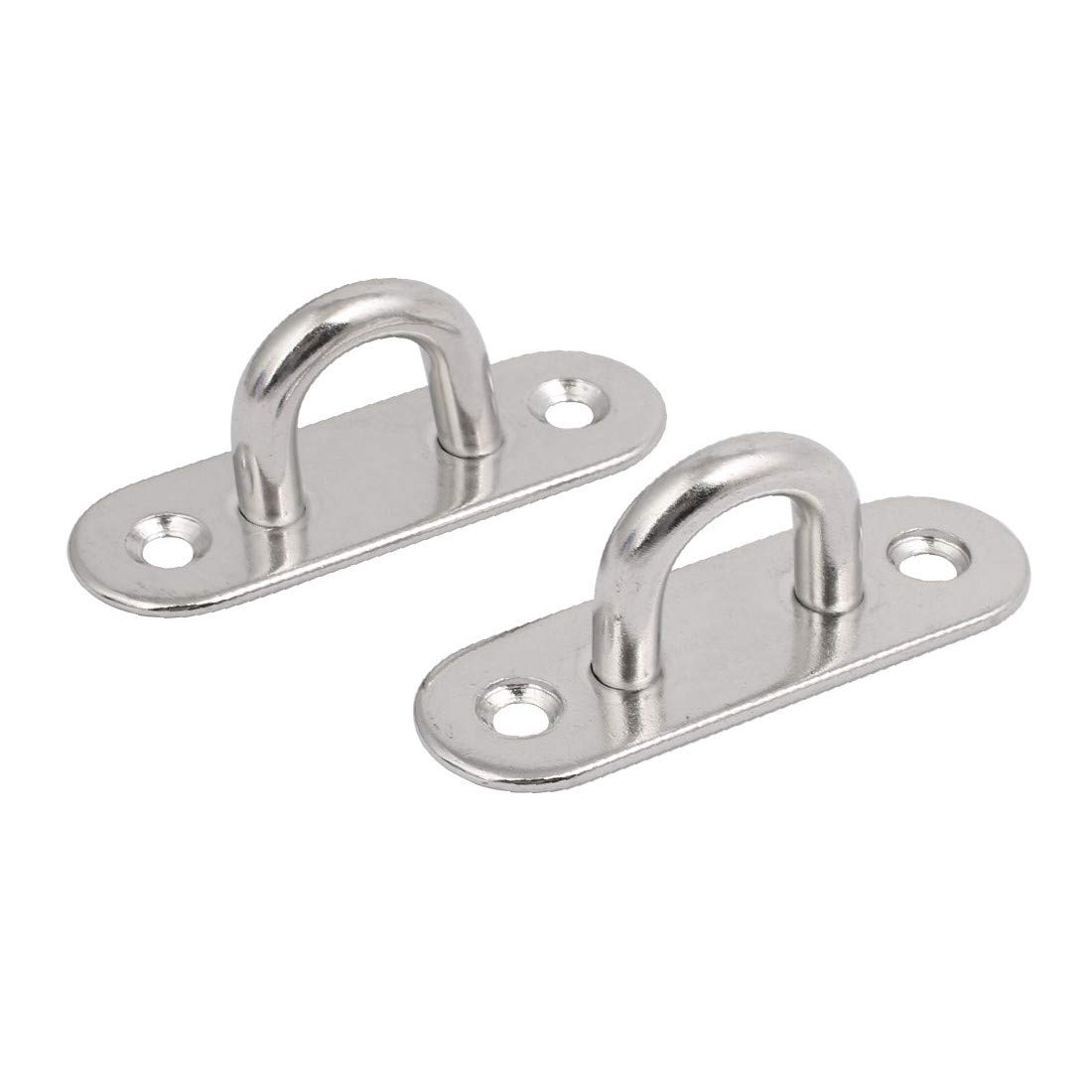 NEW LON0167 304 Stainless Steel 8mm Thick Ring Oblong Sail Shade Pad Eye Plate Boat Rigging 2pcs(304 edelstahl 8mm dicken ring längliche segel schatten pad auge platte boot rigging 2 stücke