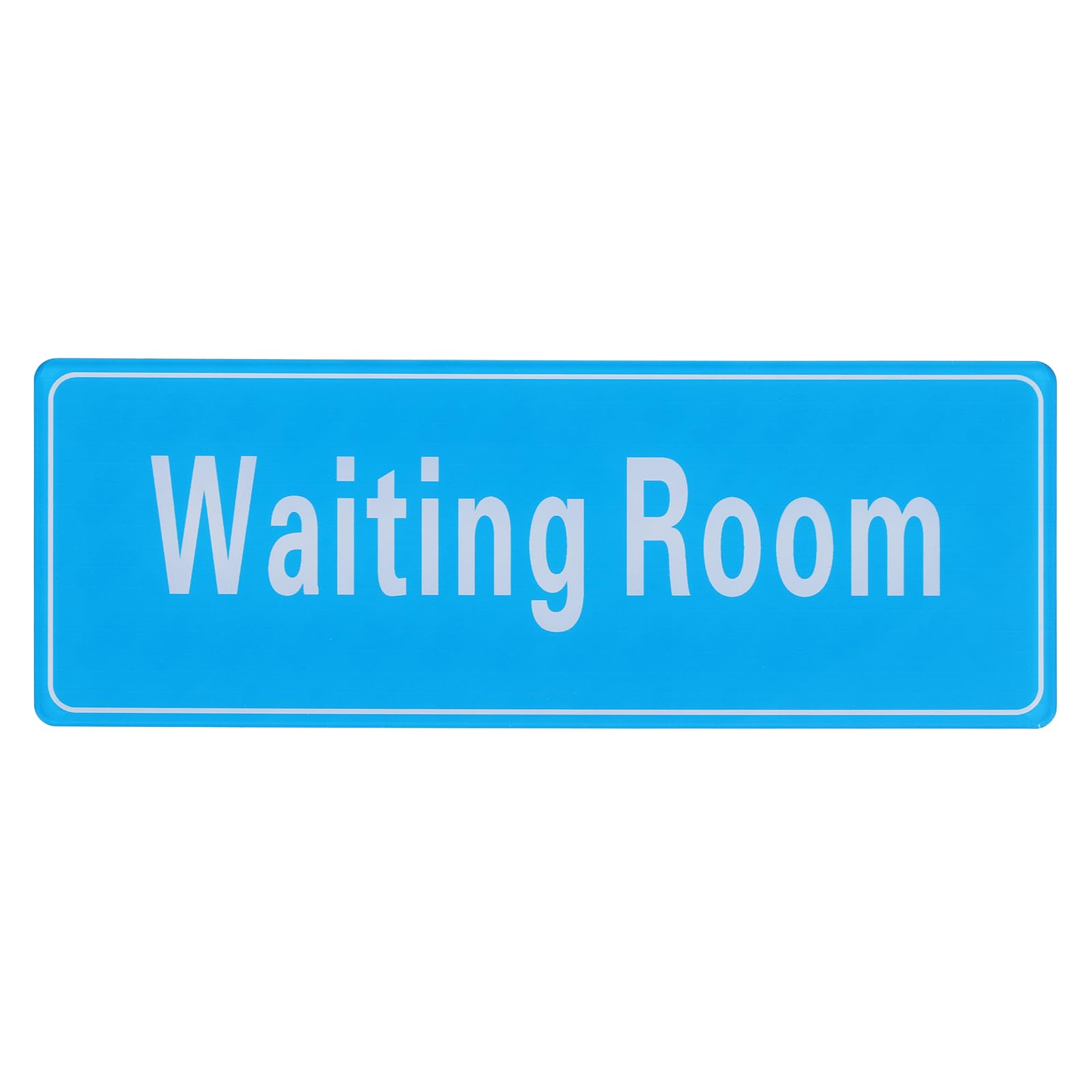 PATIKIL 9"x3" Waiting Room Sign, 1Pcs Room Door Sign Self-Adhesive Door Sticker Acrylic Wall Signage Easy Installation for Indoor Outdoor Home Business, Light Blue with White Text