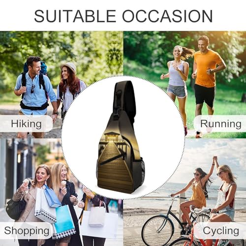 Bolso tipo bandolera deportivo de 38x20 cm para mujer y hombre miniatura 5