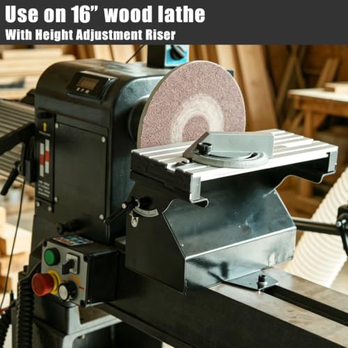 Image of Lathe Mounted Disc Sander for 14 inch and 16 inch Woodtuning Lathe with Thread 1 inchX8TPI, Sanding Accessory, 9 inch Disc Sander.