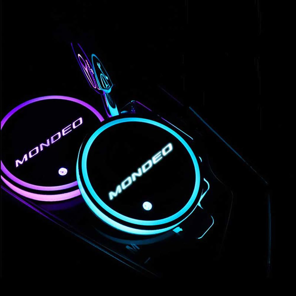 DANETI Silikon Untersetzer Für Ford Mondeo MK5 MK4 MK3 - Anti-Rutsch Becherhalter Auto-Innenraum