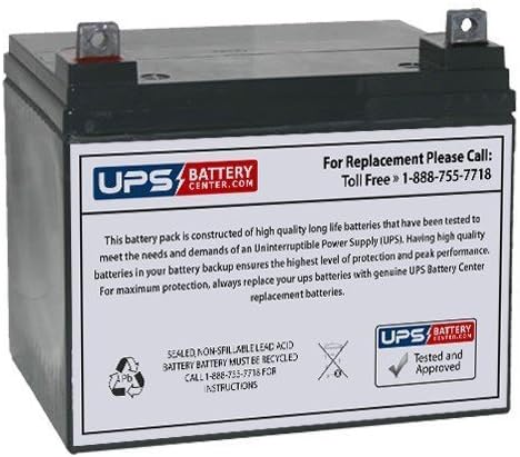 Universal UB12350 Sealed Lead Acid Battery (12V, 35Ah, NB Terminal, AGM, SLA) Replacement - Compatible With REGAL, Kawasaki Teryx, Power Wheelchair, Kubota B7100, BX2200, B6100
