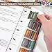 Laminated Bible Tabs for Women & Men - Large Print Tabs for Study Bibles, Boho Theme for Easy Navigation and Quick Reference - Easy-to-Read and Apply Tabs for All Ages,Vivid