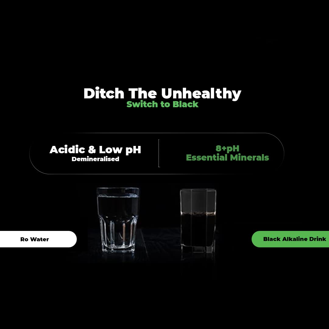 Buy Evocus Black Alkaline Drink Infused with Essential Minerals 8