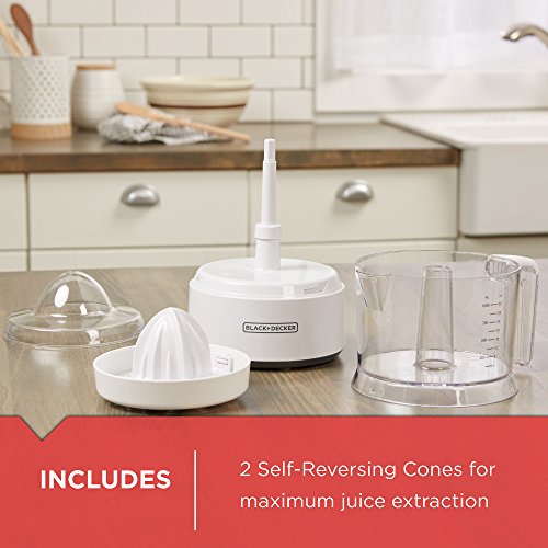 Black+Decker 32Oz Citrus Juicer, White, Cj650W,Small #TOP3