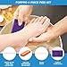ForPro Professional Collection 4-Piece Pedicure Kit, 200-Count, Individually-Packed, Purple Pumice Pad, White Wood Nail File 80/100 Grit, Orange Mini Buffer 80/100 Grit, Wood Stick