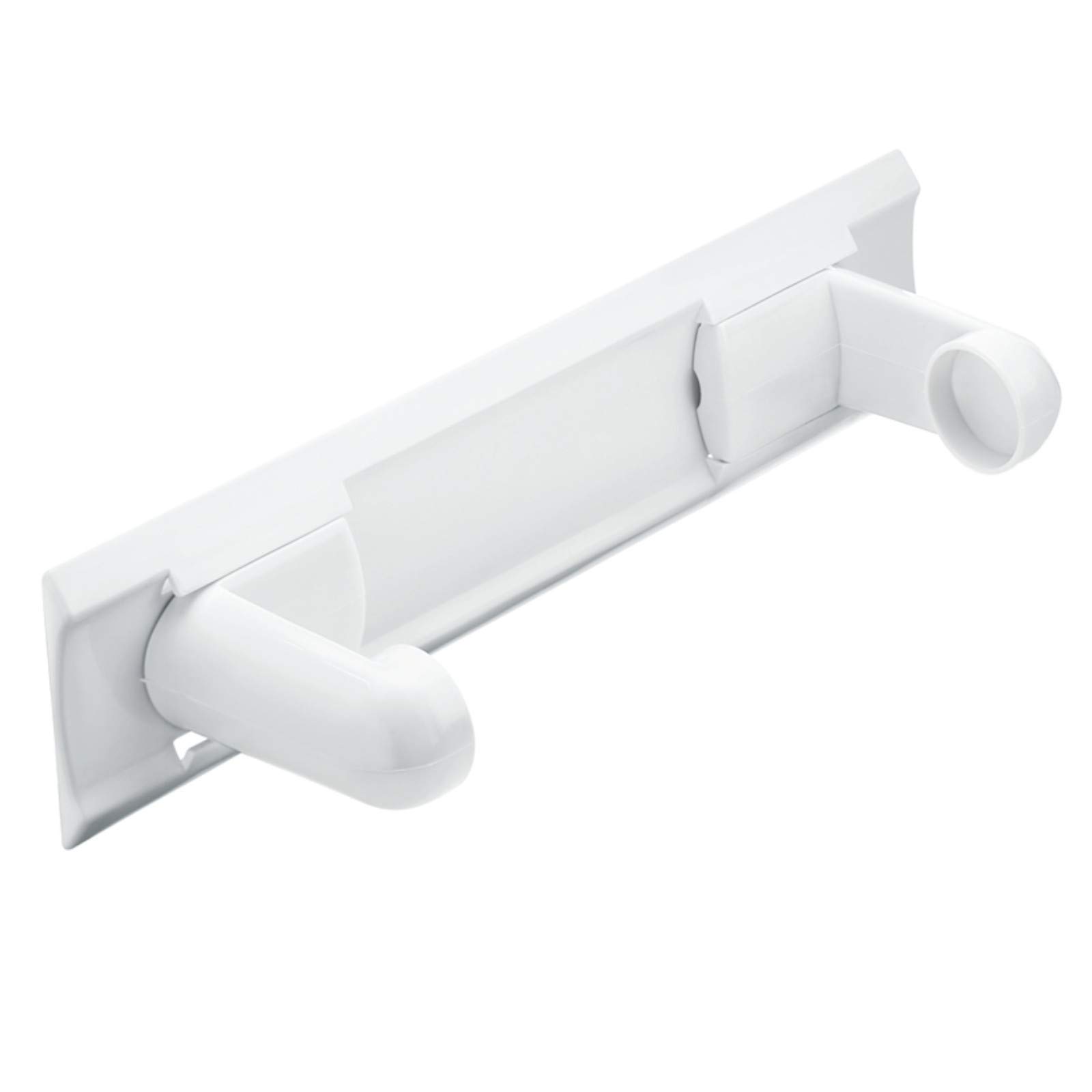 Rotho, Rollo, Kitchen roll holder, Plastic (PP) BPA-free, white, 34,0 x 8,0 x 10,0 cm