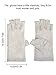 Maxdot 1 Pair Women Sunblock Fingerless Gloves UV Protection Driving Gloves Summer Mitten Non Slip for Outdoor Cycling Manicures (Grey)