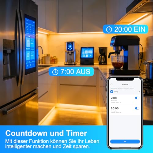 ANTELA WLAN Smart Steckdose AI Strommessung Elektrizitätsrechnung