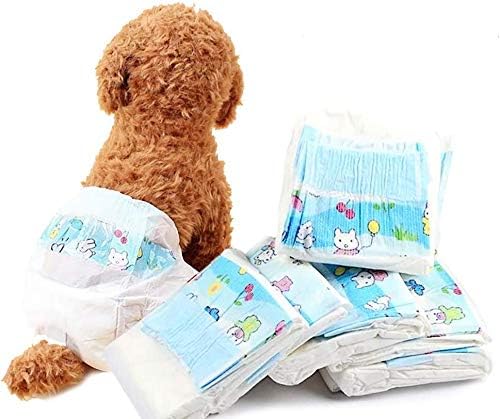 SiNetGuy Disposable Dog Diapers | Female Dog Diapers Protection | Diapers for Dogs in Heat, Excitable Urination, or Incontinence Super…