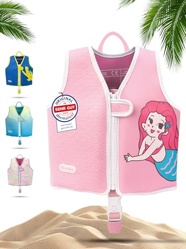 KIDVERSE Chaleco de natación para niños de 3 a 6 años - Calidad certificada - Ayuda a Flotar para niñas y niños - Aprendizaje en la Piscina - Talla S de 15 a 19 kg y Talla M de 19 a 30 kg.