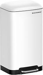 SONGMICS Kitchen Bin, 8 Gallon (30L) Rubbish Bin, Steel P…