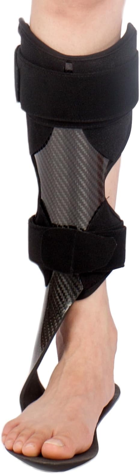Carbon Fiber AFO Brace Lightweight Ankle Foot Orthosis Foot Drop Brace AFO Rehabilitator for Drop Foot, Stroke, Hemiplegia (S-Right (Carbon Fiber))