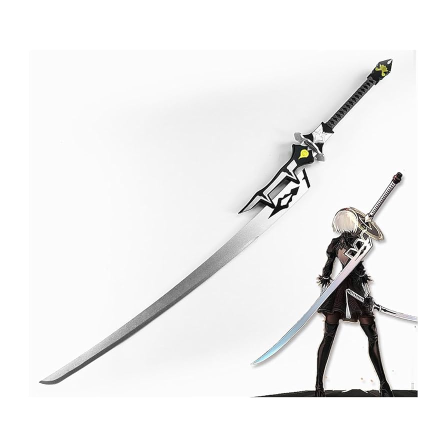 ニーア オートマタ 白の約定 2B 金属製 模造刀 西洋剣 コスプレ Amazon.co.jp: 【Sanjucos】ヨルハ二号B型 2B 白の約定 ニーア