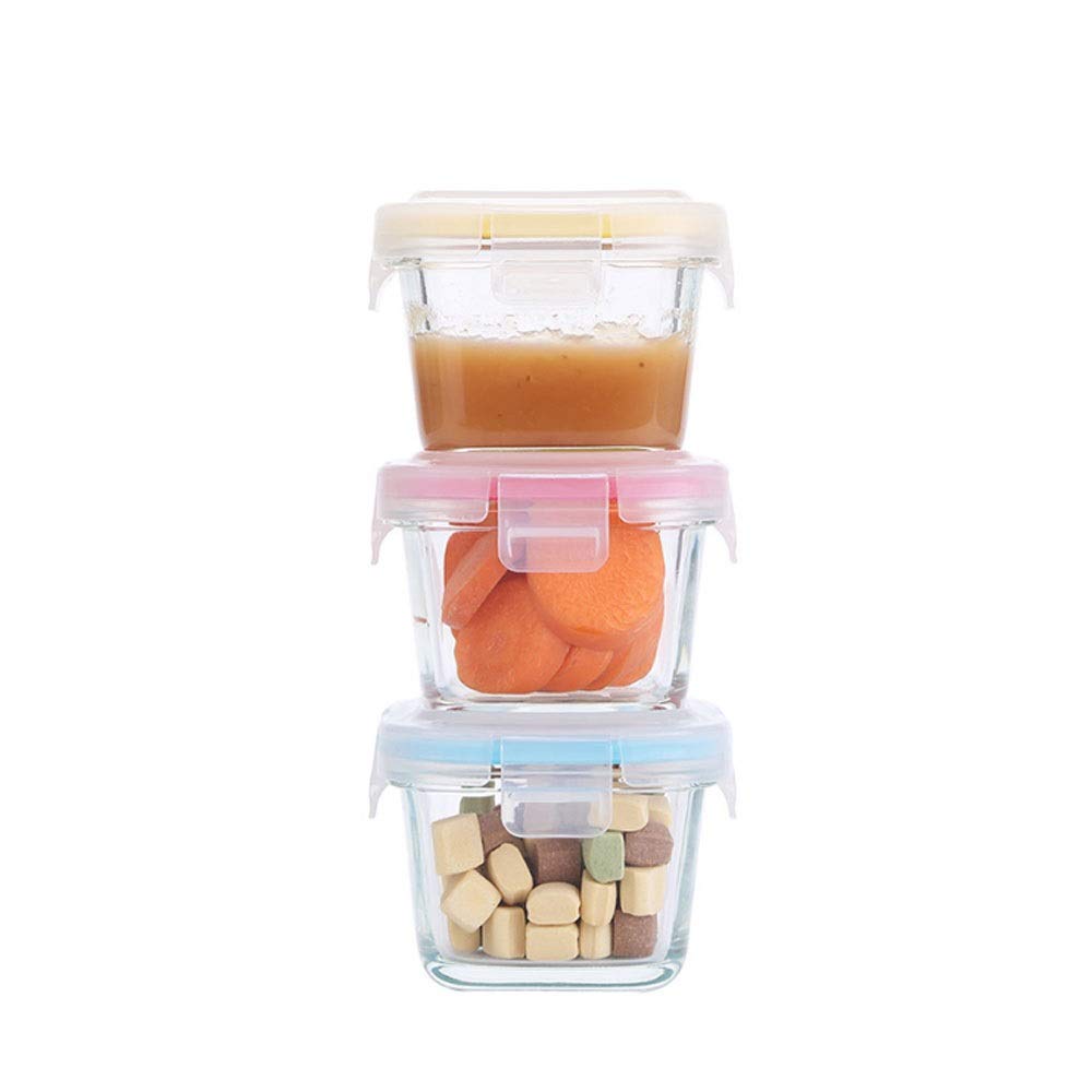 Ergänzende Lebensmittelschüssel, Glas-Lunchbox(Blue)