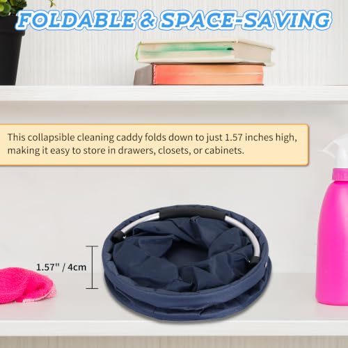 17L-Cleaning-Caddy-with-Handle-6-Pockets-Foldable-Cleaning-Supply-Portable-Shower-Caddy-600D-Oxford-Fabric-Storage-Basket-for-Home-Camping-Gardening-Bathroom