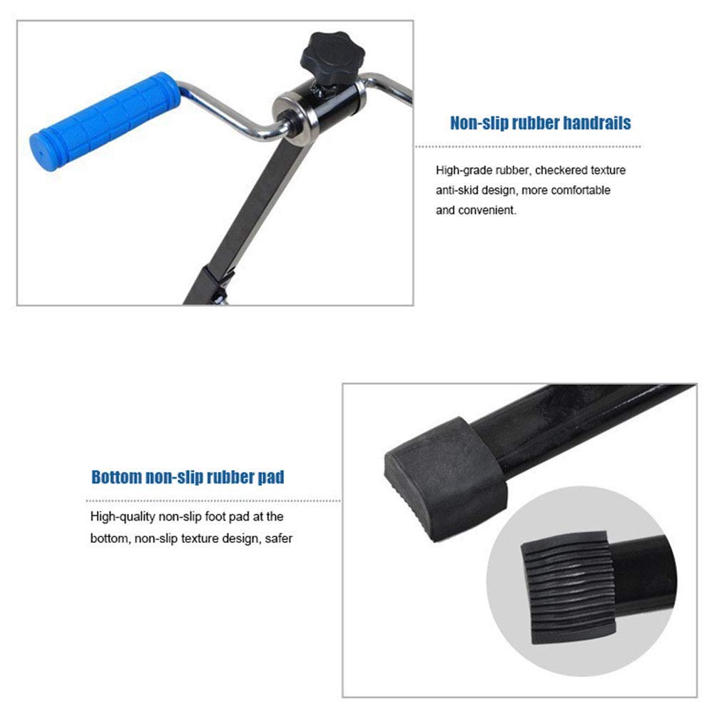 LUNEZY Esercitatore per Braccia e Gambe per Bici da Allenamento a Pedale Portatile, Attrezzatura per Riabilitazione Fitness Regolabile, per Allenamento Fitness in Palestra per Anziani, Mi