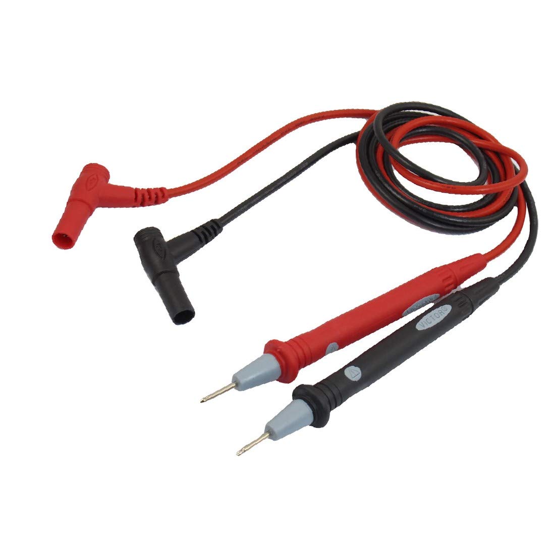 X-DREE 2 Pcs Banana Connector 1000 ν 20A 3.4Ft Long Multimeters Test Probe Black Red(2 Pcs Banana Connector 1000 ν 20A 3.4Ft Long Multimetri Test Sonda Rosso