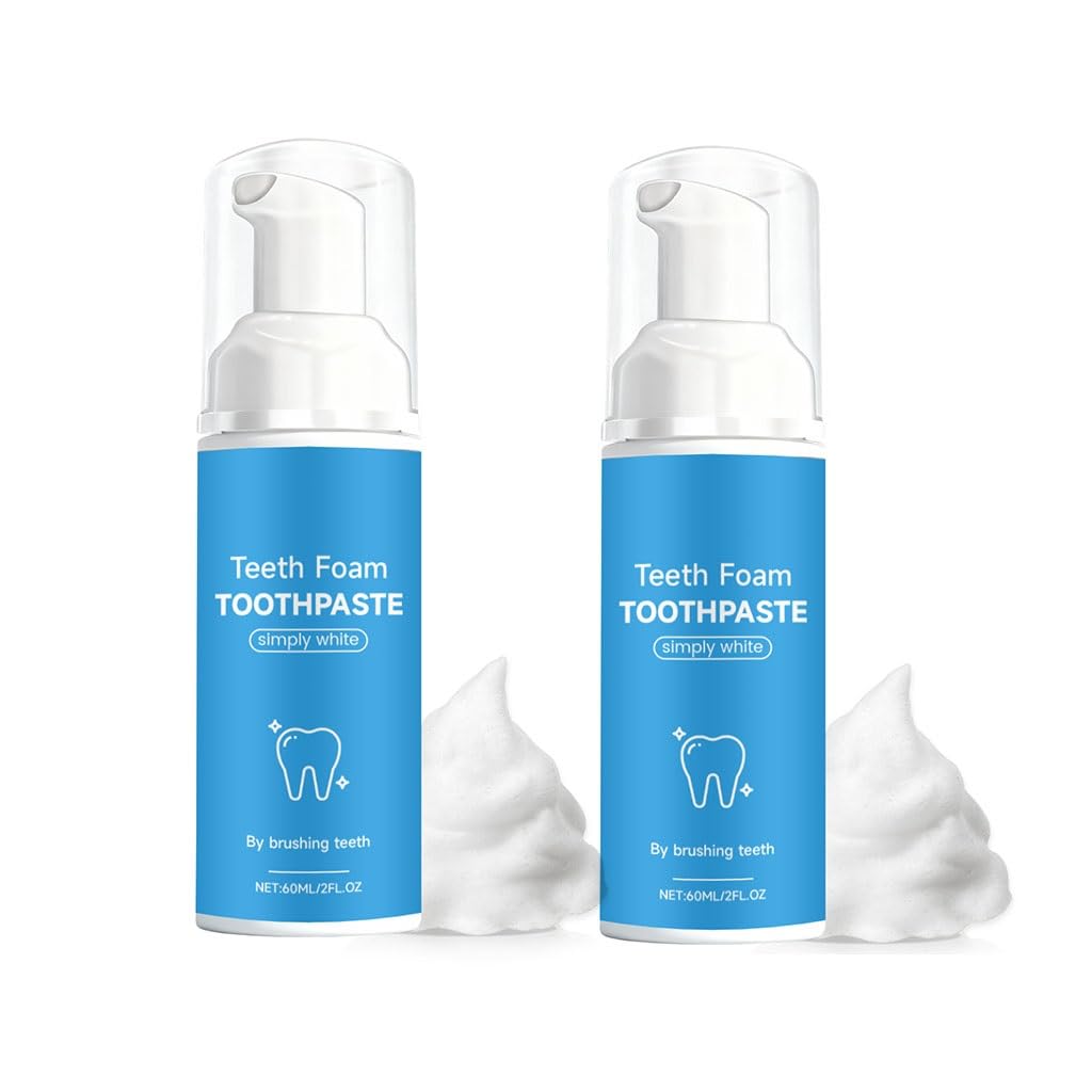 Pasta de dientes en espuma Lotus for dientes brillantes, aliento fresco, limpieza profunda y comodidad: solución diaria for el cuidado bucal(2pcs)