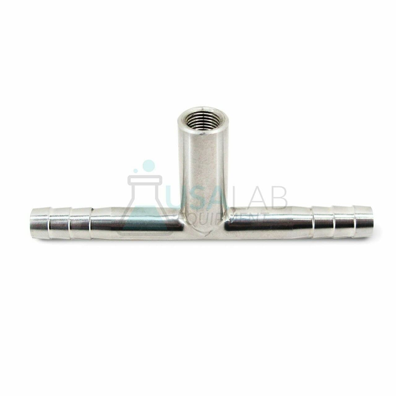 USA Lab 1/8" FNPT to 3/8" Barb Tee for DigiVac Bullseye Gauge - USAlab