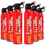 Ougist 6 Pcs Fire Extinguisher with Mount - 4 in-1 Fire Extinguishers for The House, Portable Car Fire Extinguisher, Water-Based Fire Extinguishers(620ml)