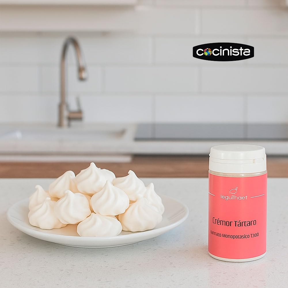 Crémor Tártaro Alimentario 80 g E-336i Tartrato Monopotásico para Repostería y Panadería