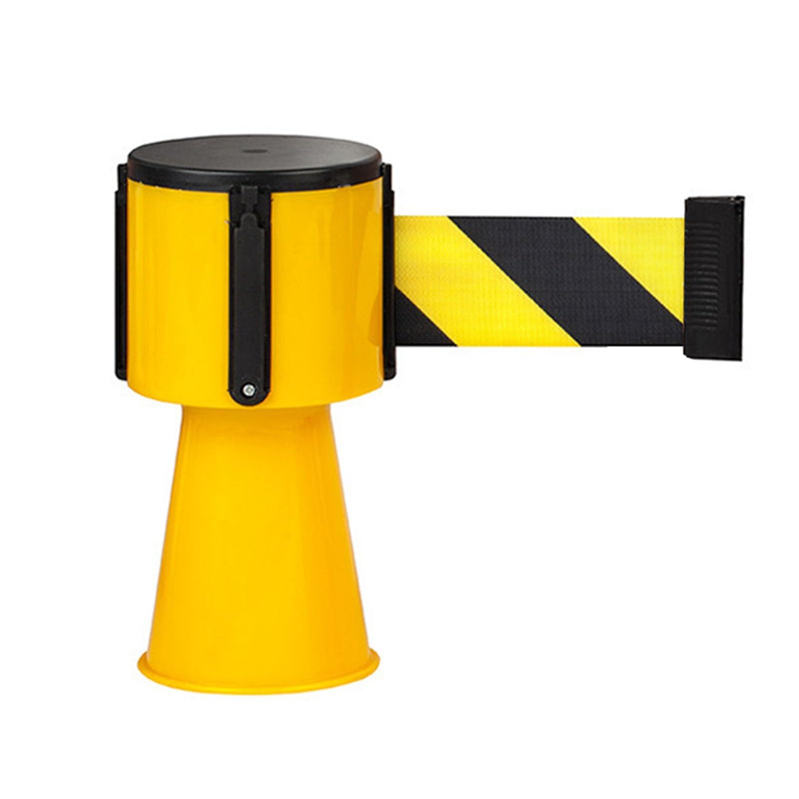 GTHTUHFD Extendable Traffic Cone Topper Tape, 9.8Ft Retractable Belt For Road Safety, Block Pedestrian Areas, Durable Barrier Tape For Events And Construction,A-3M/9.8FT