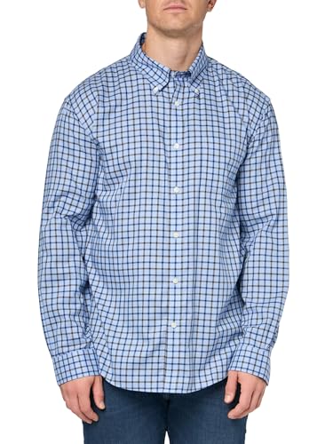 Chemise Twill Non-Iron homme manches longues sport shirt coton stretch