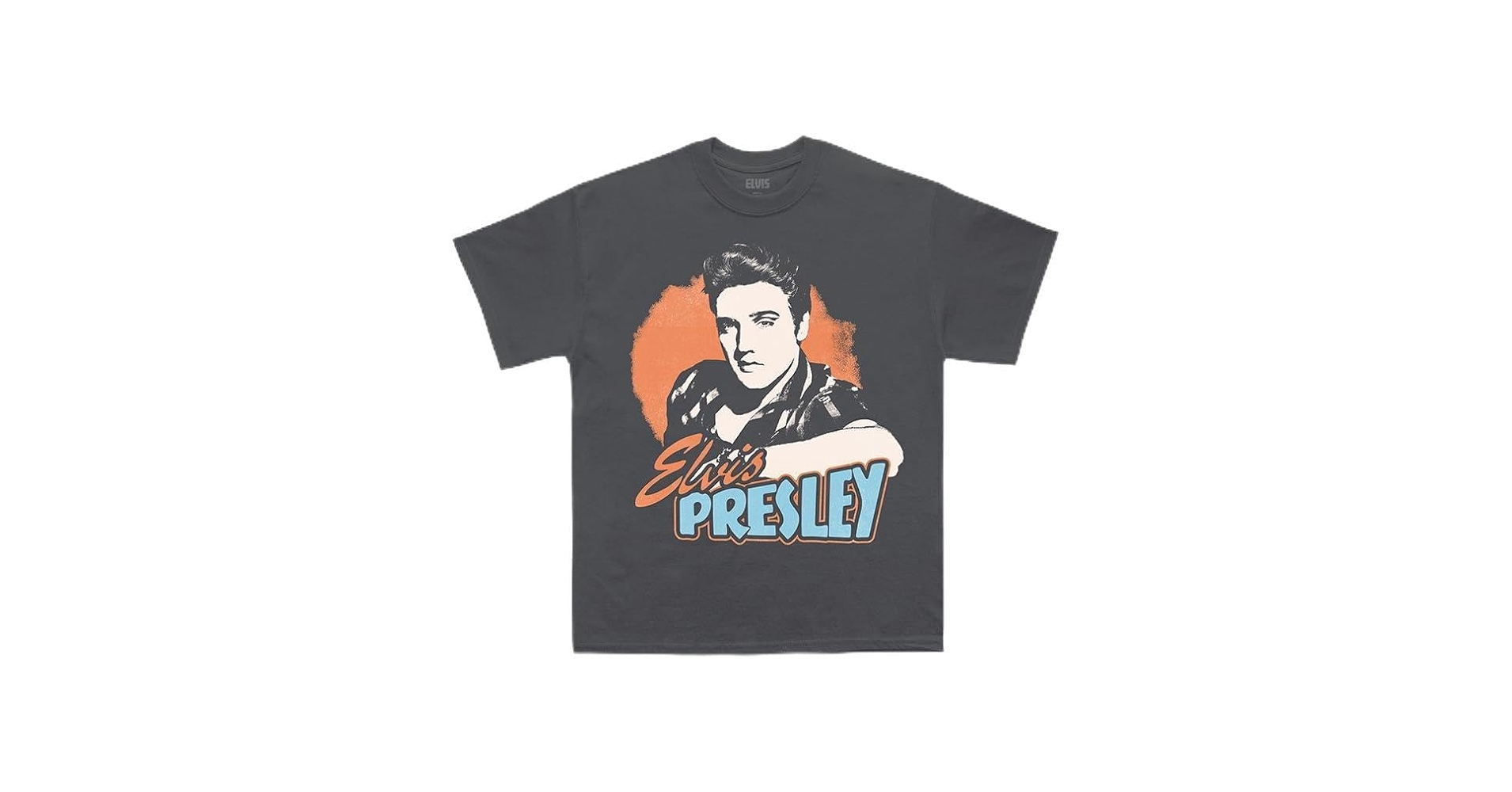 Elvis Presley Unisex's Standard Official Merch Grey Photo T